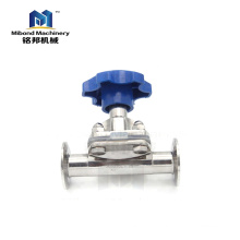 China manufacturers Fully Stocked Sanitary 316L Stainless Steel Manual/ Pneumatic control valve Diaphragm Valve